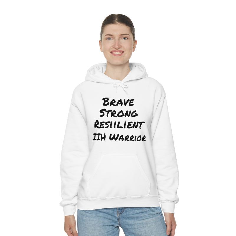Brave- Strong- Resilient - IIH Warrior - Sweat à capuche unisexe Heavy Blend™