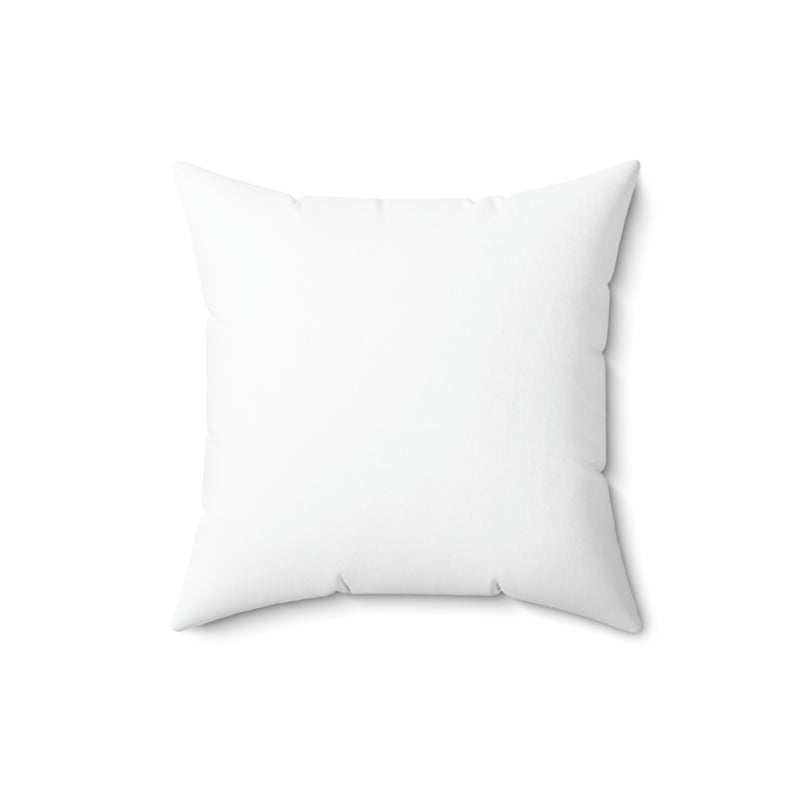 Smell The Flowers in White Spun Polyester Square Pillow