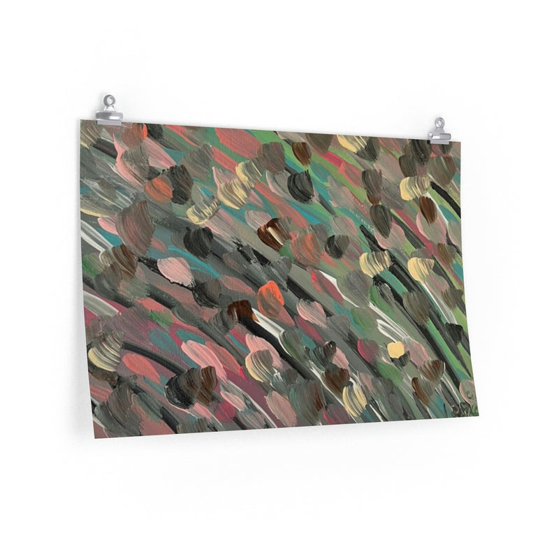Finger painting in the Meadow Premium Matte horizontal posters