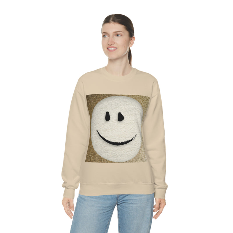 "Gold Smiley" Unisex Heavy Blend™ Crewneck Sweatshirt