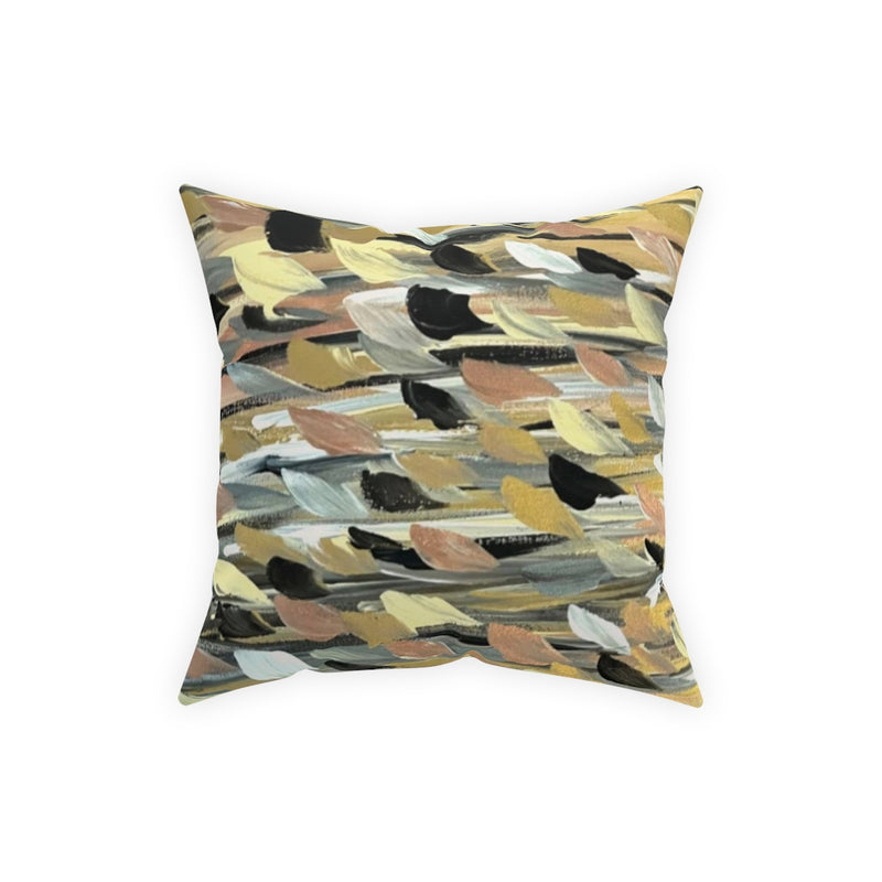 Rose Hold Brushstrokes   Broadcloth Pillow