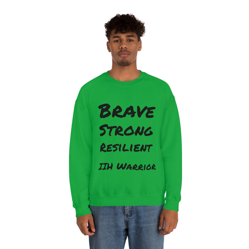 Brave Strong Resilient IIH Warrior Unisex Heavy Blend™ Crewneck Sweatshirt