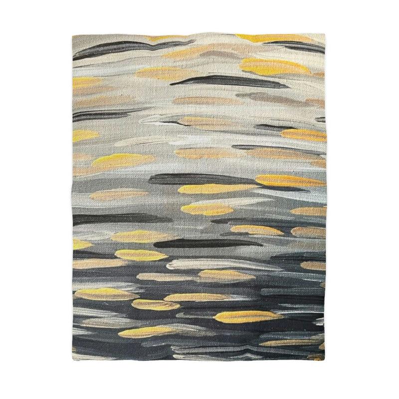 "Zebra Brushstrokes" Microfiber Duvet Cover