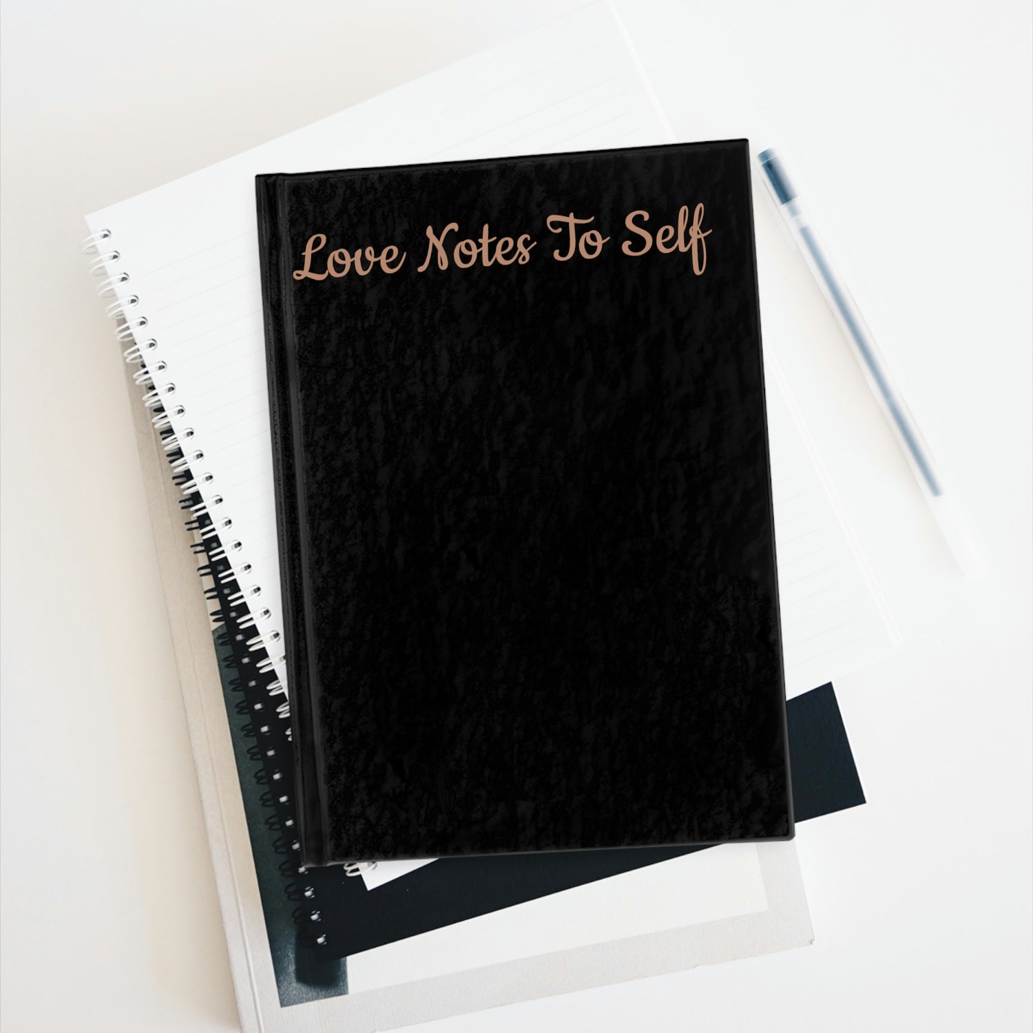 Love Notes To Self - in black - Journal - Ruled Line