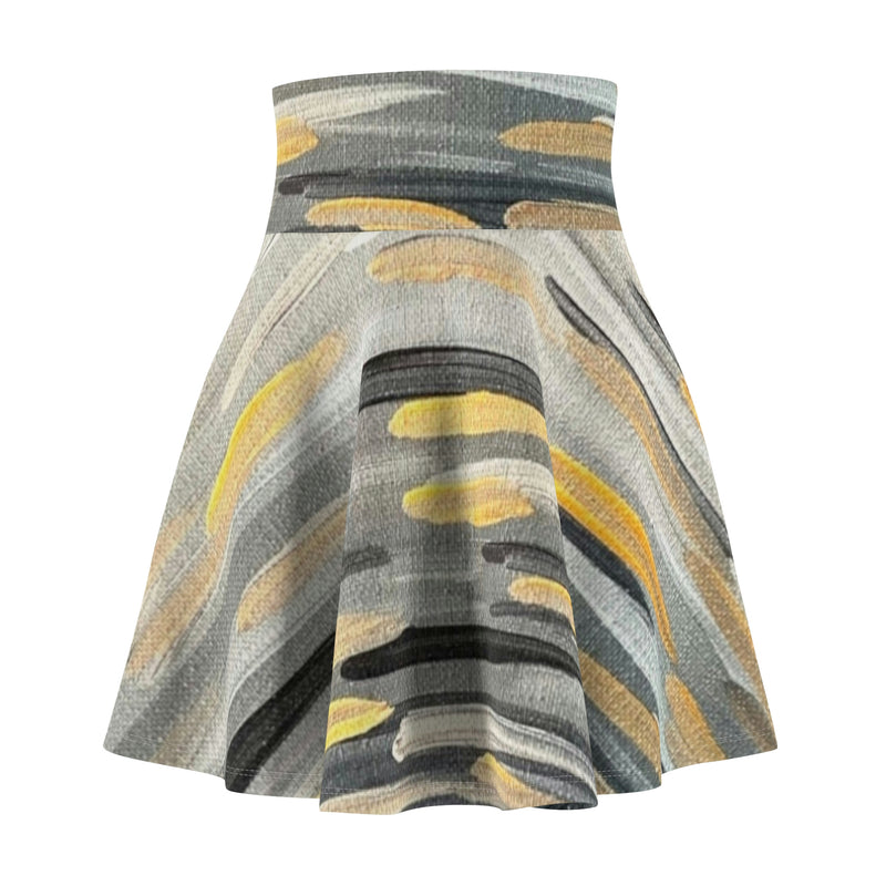 “Zebra Brushstrokes”   Women's Skater Skirt