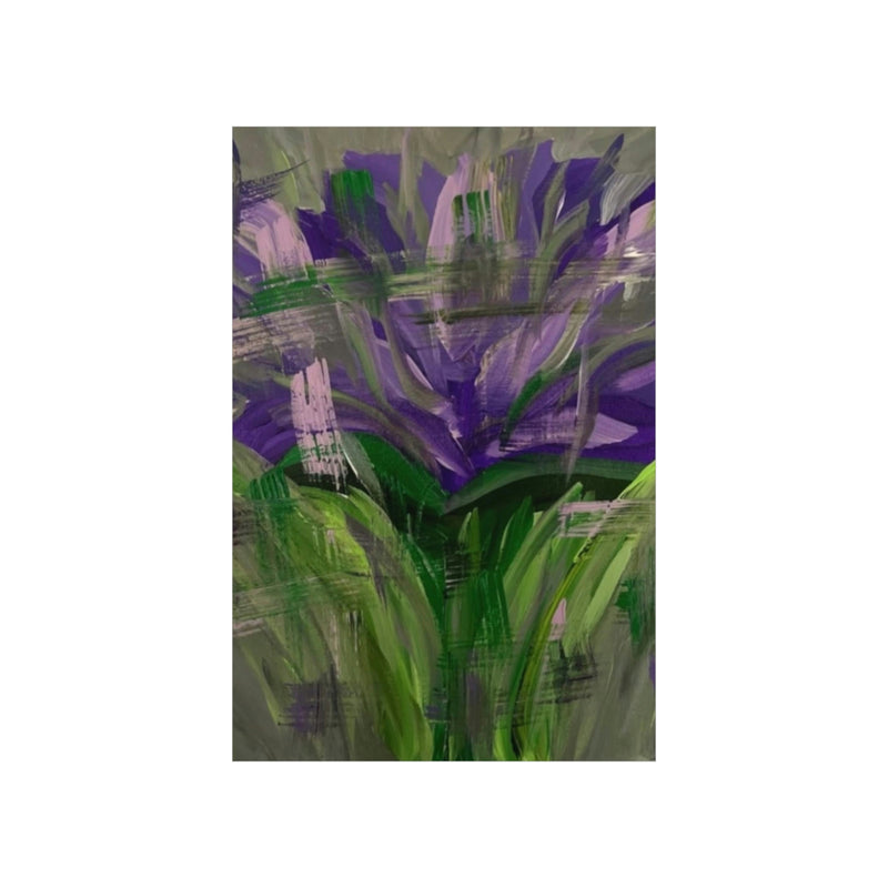 The Amethyst Iris 2 Artwork par Deanna Caroon Posters verticaux mats de qualité supérieure