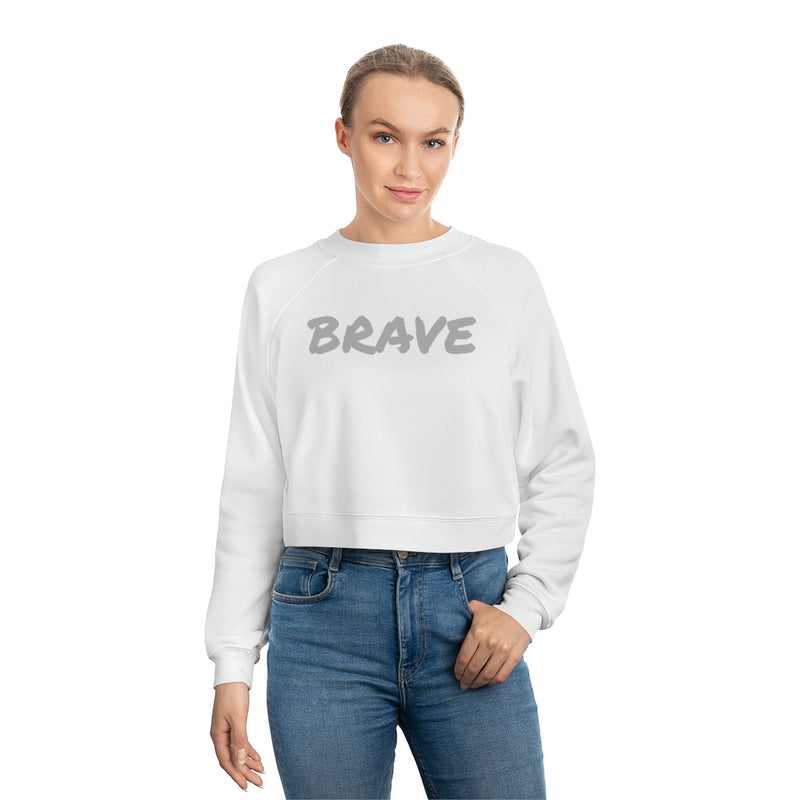 BRAVE- Women's Cropped Fleece Pullover