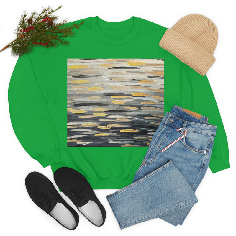 “Zebra Brushstrokes” Unisex Heavy Blend™ Crewneck Sweatshirt