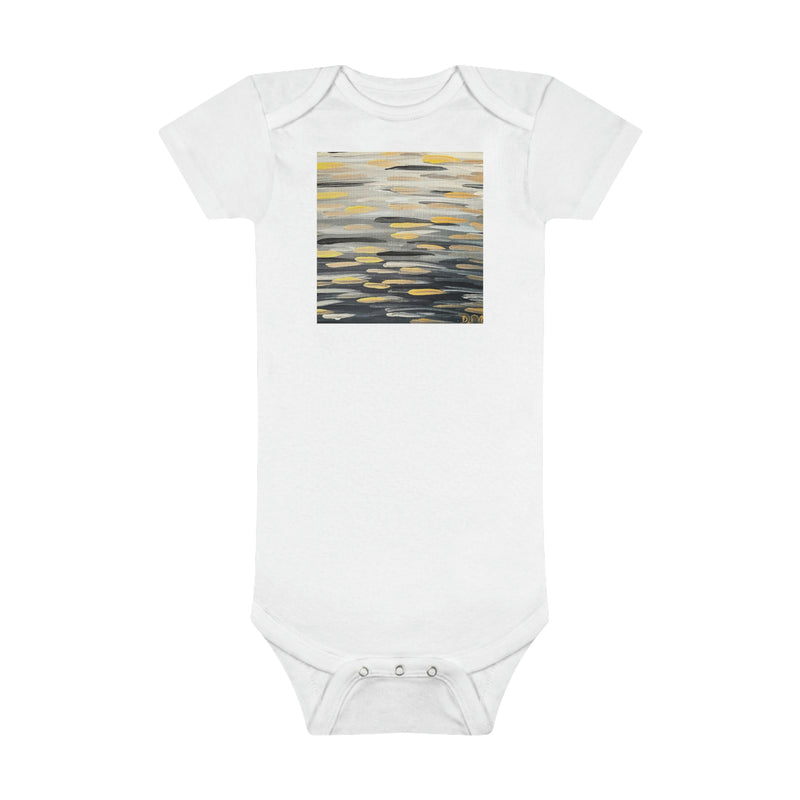 “The Zebra Brushstrokes”  Baby Short Sleeve Onesie®
