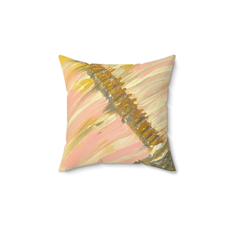 "Disjointed-3" by Deanna Caroon Spun Polyester Square Pillow