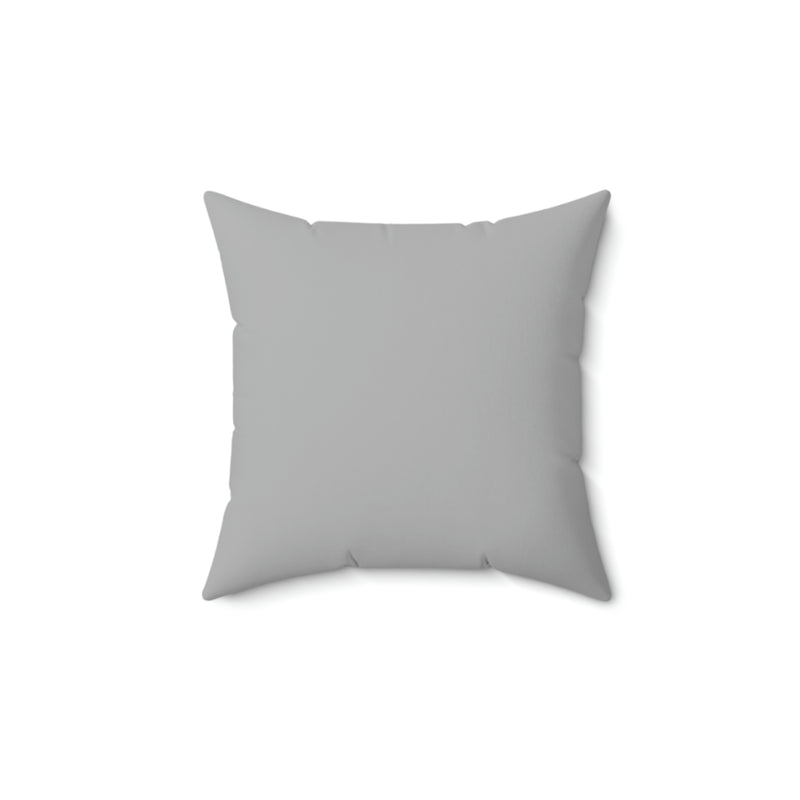 A initial in Gray Spun Polyester Square Pillow