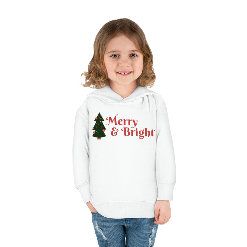 Merry & Bright Toddler Pullover Fleece Hoodie