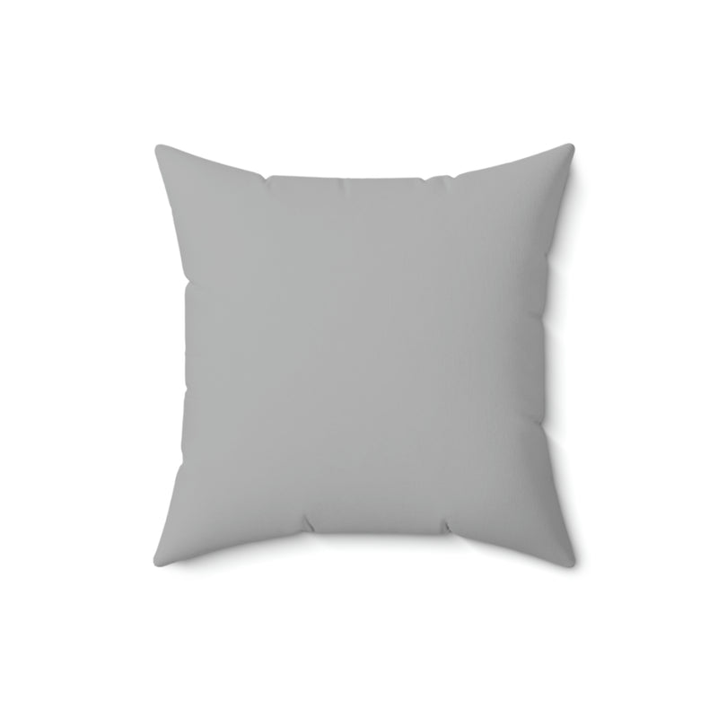 A initial in Gray Spun Polyester Square Pillow