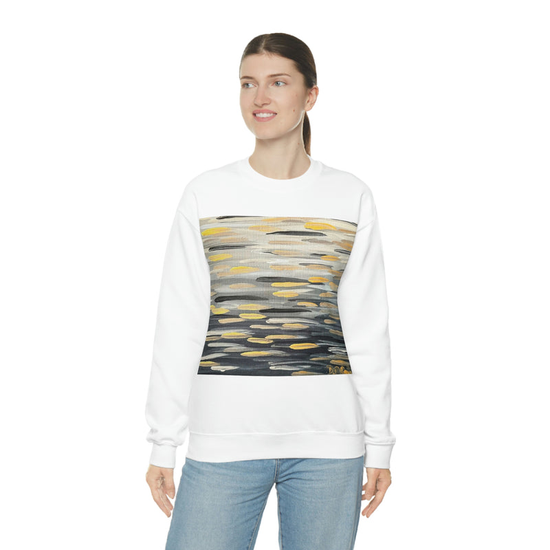 Sweat-shirt ras du cou unisexe « Zebra Brushstrokes » Heavy Blend™
