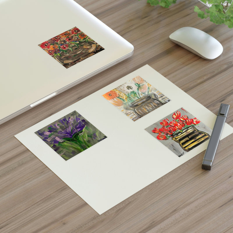 Fine Art flowers by Deanna Caroon Sticker Sheets